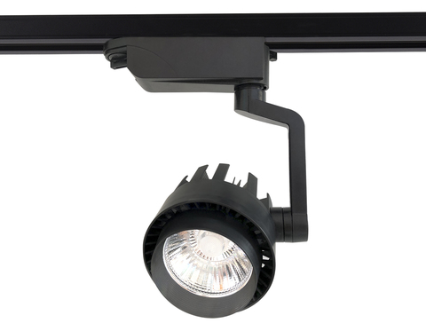 Трековый однофазный светодиодный светильник GL6108 BK черный LED 20W 4200K 24°