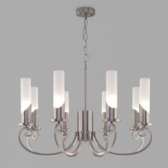 Умная классическая подвесная люстра 60117/8 никель