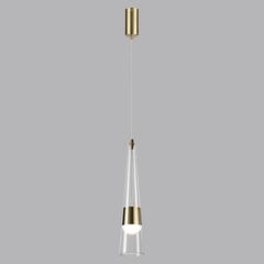 5043/12L L-VISION ODL24 435 глянц.золото/прозрачный/металл/стекло Подвес LED 12W 3000K 1334Лм LUMP