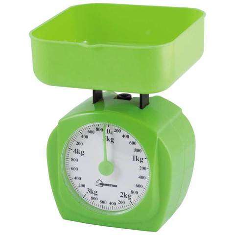 Весы кухонные механические HOMESTAR HS-3005М, 5 кг, цвет зеленый