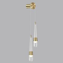 5043/24WL L-VISION ODL24 301 глянц.золото/прозрачный/металл/стекло Бра LED 24W 3000K 2536Лм LUMP