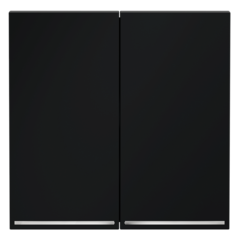 VLS000407 Клавиши для выключателя/переключателя двухклавишного с подсветкой, S70 (графит). (ТМ Maytoni)