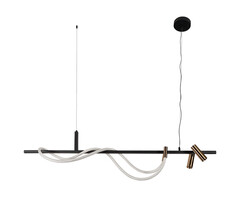 08039K-140A,19(20) Подвес Кайли черный/бронза L140 h40-150 Led 88W+Led 2*3W (3000K)