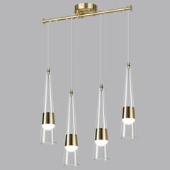 5043/42L L-VISION ODL24 435 глянц.золото/прозрачный/металл/стекло Люстра LED 42W 3000K 4167Лм LUMP