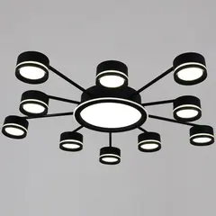 20590-0.3-5+5+1 Black светильник потолочный Reluce, GX53+LEDх10