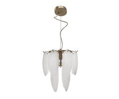 07680-28,36 Люстра Джана латунь d28 h150 E14 1*40w