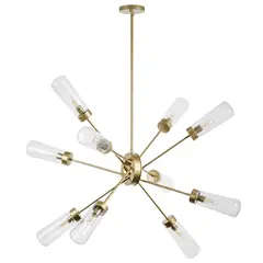 690103 Люстра CROTONE 10х40W E14 ШАМПАНЬ/ПРОЗРАЧНЫЙ Lightstar