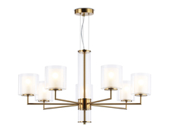 Светильник подвесной LH56013/7 BS/FR латунь/белый матовый E14*7 max 40W D790*1260