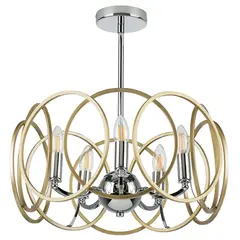 713053 Люстра REGOLO 5х40W E14 ХРОМ/ЗОЛОТО Lightstar