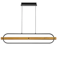 723337 Люстра LODI LED 36W 3240LM ЧЕРНЫЙ/ДЕРЕВО 3000K Lightstar