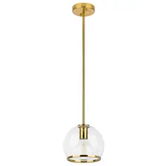 729011 Люстра SFERICO 1х40W E27 ЛАТУНЬ/ПРОЗРАЧНЫЙ Lightstar