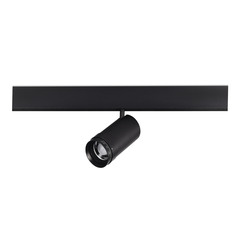 ST357.436.20 Магнитный трековый светильник ZOOM Черный LED 1*20W 3000K Lm Ra90 10-55° IP20 D60xH170 48VV