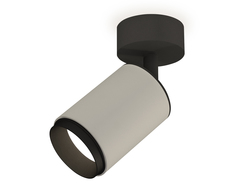 Комплект накладного поворотного светильника XM6314021 SGR/SBK/PBK серый песок/черный песок/черный полированный MR16 GU5.3 (A2210, C6314, N6121)