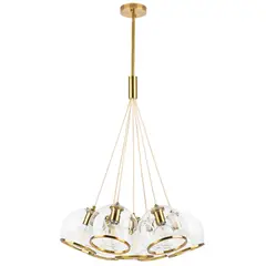 729071 Люстра SFERICO 7х40W E27 ЛАТУНЬ/ПРОЗРАЧНЫЙ Lightstar