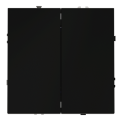 VLS020508 Перекрестный переключатель встраиваемый VOLTUM S70 двухклавишный 10А, (черный матовый). (ТМ Maytoni)