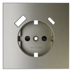 VLS001004 Накладка для розетки с заземлением и защитными шторками, с USB A+C, S70 (шелк). (ТМ Maytoni)