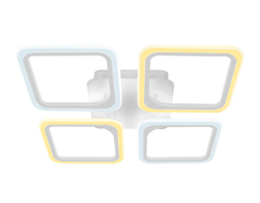 Потолочный светодиодный светильник с пультом FA4375/4 WH белый 4200K/3000K+6400K/6400K+3000K 73W 530*530*75 (ПДУ ИК)