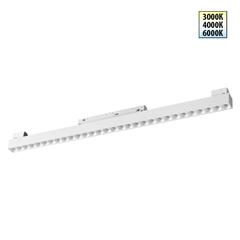 359624 SHINO NT25 158 белый Трековый светильник для низков. шинопровода с переключ. цв. темпер. IP20 LED 3000К\4000К\6000К 30W 48V FLUM