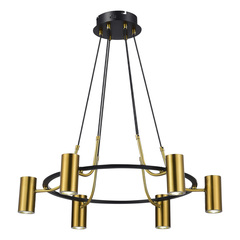 SL1215.403.06 Светильник подвесной ST-Luce Черный, Латунь/Латунь GU10 6*5W 4000K