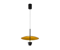 08466-35,20(33) Подвес Синди бронза/золото d35 h160 Led 7W (4000K) с лифтом