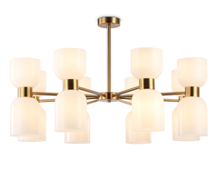 Светильник на штанге LH56095/16 BS/FR латунь/белый матовый E14*16 max 40W D860*510