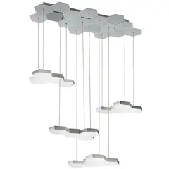 750262 Люстра подвесная FAVO LED-80W 3840LM Silver 3000K Lightstar
