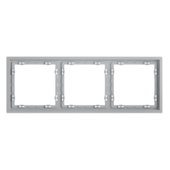 VLS100316 Рамка пластиковая VOLTUM S70 на 3 поста, (серый). (ТМ Maytoni)