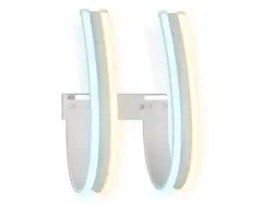 Настенный светодиодный светильник FL164/2 белый LED 3000K/6400K 42W 410*250*220