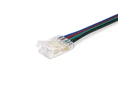 Соединитель гибкий односторонний COB RGB 12/24V для лент 10mm GS7411 (4 конт.) (5шт. в комплекте)