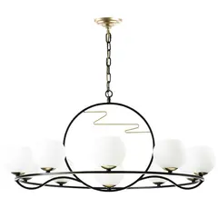 762117 Люстра ENNA 11х40W E14 ЧЕРНЫЙ/ЗОЛОТО Lightstar