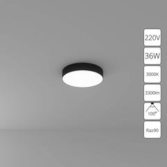 Потолочный светильник Arte Lamp FADO A7335PL-1BK, 1хLED