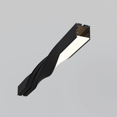 Радиусный профиль 35x35 Twist 180° черный, ALM-3535R-B-T-180°-0.5M. TM Maytoni