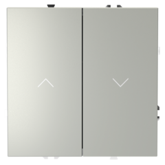 VLS020705 Выключатель встраиваемый VOLTUM S70 для жалюзи 10А, (сталь). (ТМ Maytoni)