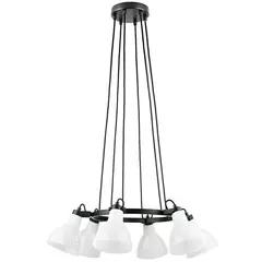 761160 Люстра ACROBATA 6х40W E14 ЧЕРНЫЙ/БЕЛЫЙ Lightstar
