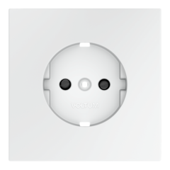 VLS000702 Накладка для розетки с заземлением и защитными шторками, S70 (белый матовый). (ТМ Maytoni)