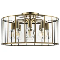 798281 Люстра GENNI 8х40W E27 ЛАТУНЬ/ПРОЗРАЧНЫЙ Lightstar