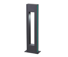 09208-F(220V),16(07) Светильник уличный Грайни серый 220V w18*8 h80 Led 5W (4000K) Декоративная подсветка зеленая.