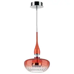 804402 Люстра ASTRA LED 12W 580LM ХРОМ/КРАСНЫЙ 3000K Lightstar