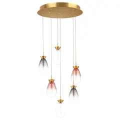 805169 Люстра COLORE LED 6х4W 1100LM ЗОЛОТО/МУЛЬТИКОЛОР 3000K Lightstar