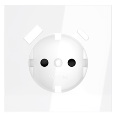 VLS001001 Накладка для розетки с заземлением и защитными шторками, с USB A+C, S70 (белый глянцевый). (ТМ Maytoni)