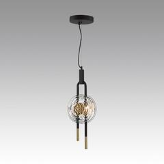 5407/12L MODERN ODL_EX24 135 черный/золотой/металл/стекло Подвес LED 12W 3000K 1005Лм MAGNET