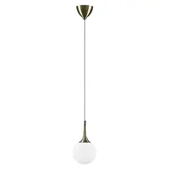 813011 Подвес GLOBO 1х40W E14 electroplating bronze/white Lightstar