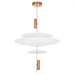 814532  2КОР! Люстра VIOLA LED 3x6W 560LM РОЗОВОЕ ЗОЛОТО/БЕЛЫЙ 3000K Lightstar