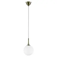 813021 Подвес GLOBO 1х40W E14 electroplating bronze/white Lightstar