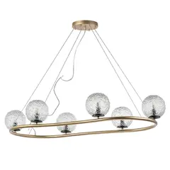 815263 Люстра BARI 6х10W(led) G9 ЗОЛОТО/ЧЕРНЫЙ МАТОВЫЙ Lightstar