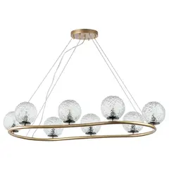 815283 Люстра BARI 8х10W(led) G9 ЗОЛОТО/ЧЕРНЫЙ МАТОВЫЙ Lightstar