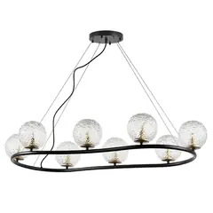 815287 Люстра BARI 8х10W(led) G9 ЧЕРНЫЙ МАТОВЫЙ/ЗОЛОТО Lightstar