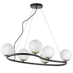 815360 Люстра CROCO 6х40W E14 ЧЕРНЫЙ МАТОВЫЙ/ЗОЛОТО Lightstar