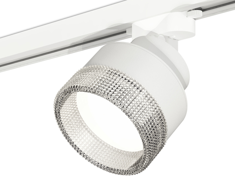 Комплект трекового светильника с композитным хрусталем XT8101040 SWH/CL белый песок/прозрачный GX53 (A2524, A2105, C8101, N8480)