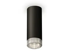 Комплект накладного светильника XS6343020 SBK/CL черный песок/прозрачный MR16 GU5.3 (C6343, N6150)